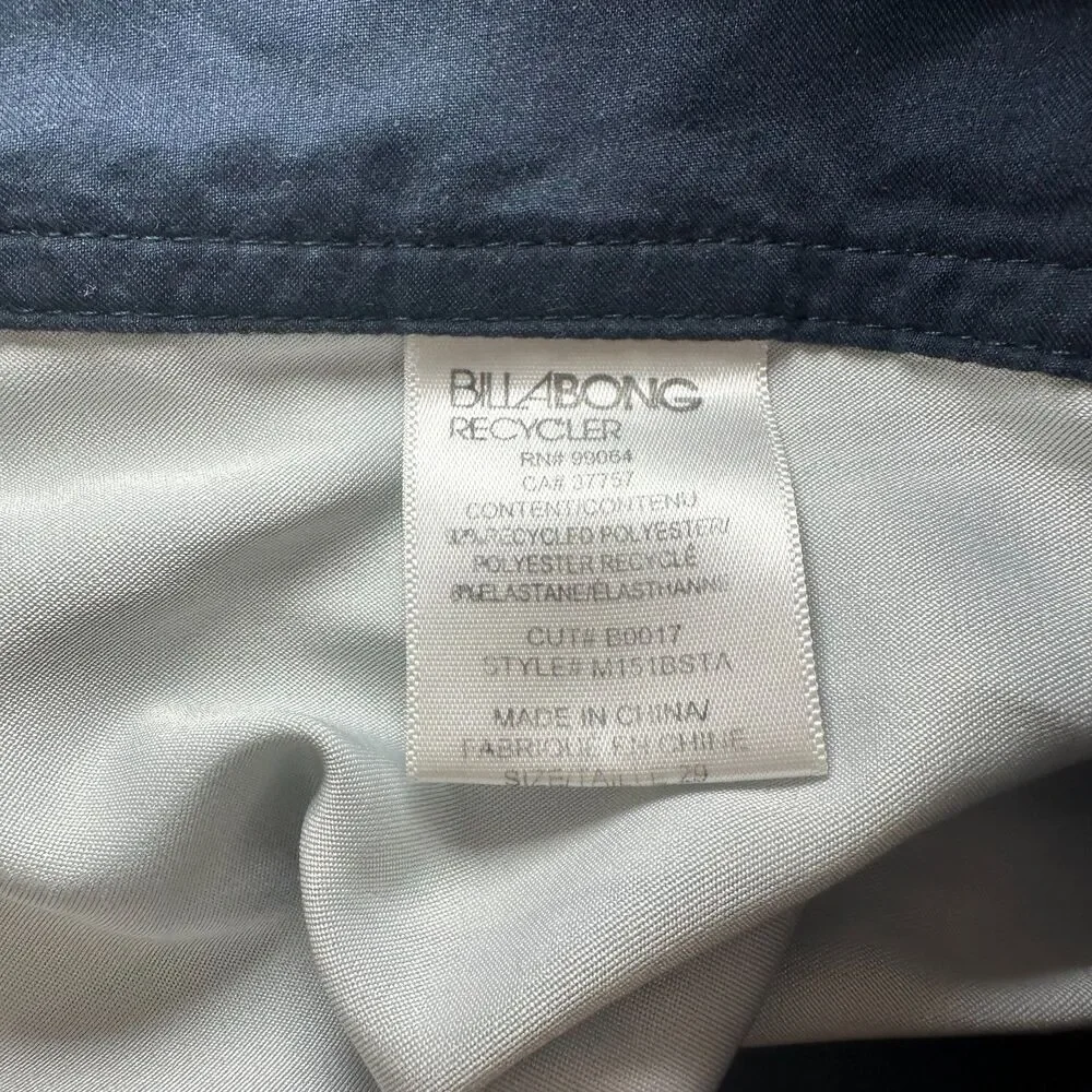 Billabong Recycler Platinum X Board Shorts Men's Size 29 Blue Surf Swim Trunks